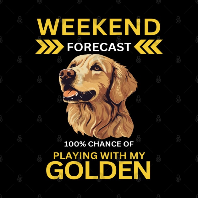 Weekend Forecast-100% Playing With My Golden by Wilcox PhotoArt