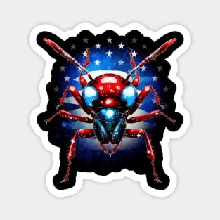 Patriotic Ant Magnet