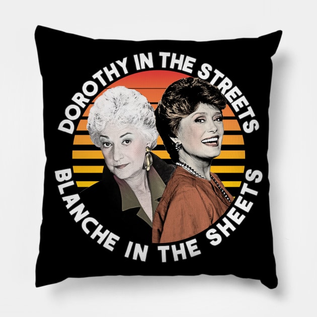 Dorothy In The Streets Blanche In The Sheets ∆ Graphic Design 80s Style Hipster Statement Pillow by DankFutura