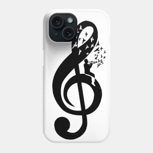 Treble Clef - trumpet Phone Case