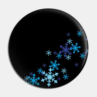 Midnight Snowflakes Pin