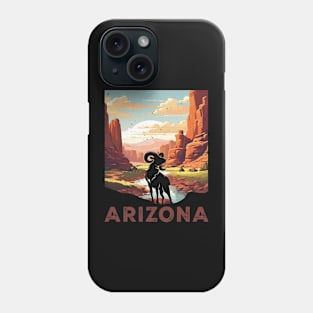 Grand Canyon National Park Arizona National Park Bighorn Sheep Vintage Hiking Camping Phone Case