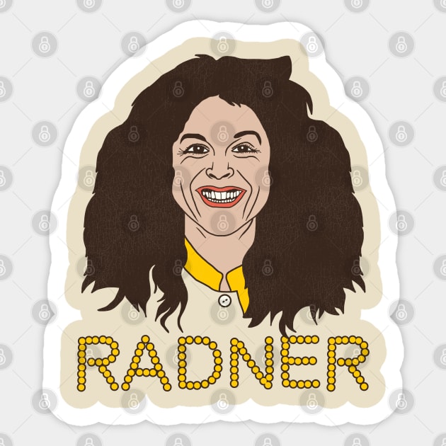 Radner Gilda Radner Sticker TeePublic