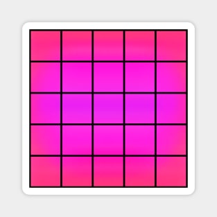 Grid with Hot Pink Magnet