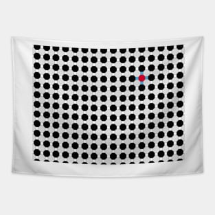 Grey & Red Tiling Tessellation Tapestry