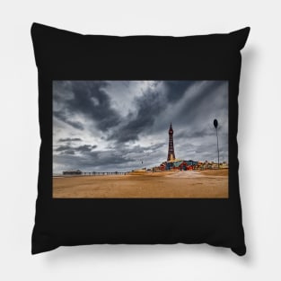 Blackpool beach Pillow