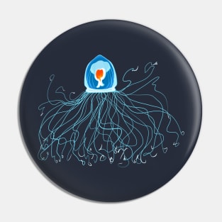 Immortal Jellyfish Pin