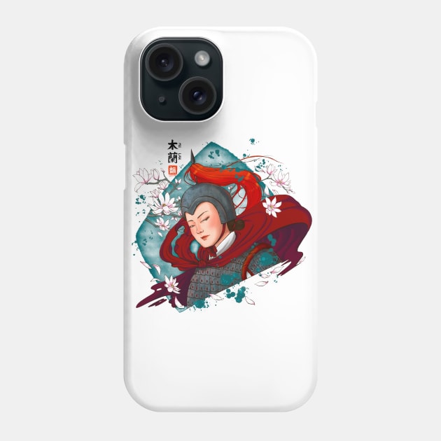 Mu Lan Phone Case by Cheese_Wen Art