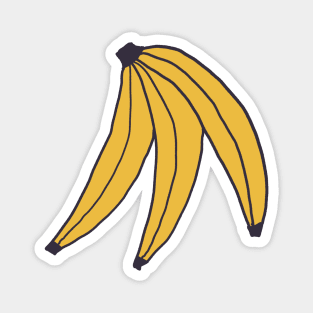 Cute Banana Doodle Pattern Magnet