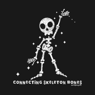 Connecting Skeleton Bones v1 White T-Shirt