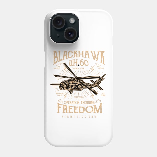 Awesome Helicopter T-Shirt Phone Case by HealthPedia