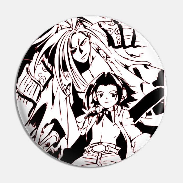 Yoh Asakura and Amidamaru Pin by OtakuPapercraft