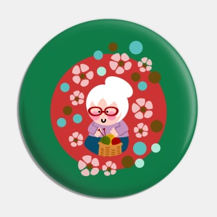 Abuela Tejiendo Pin