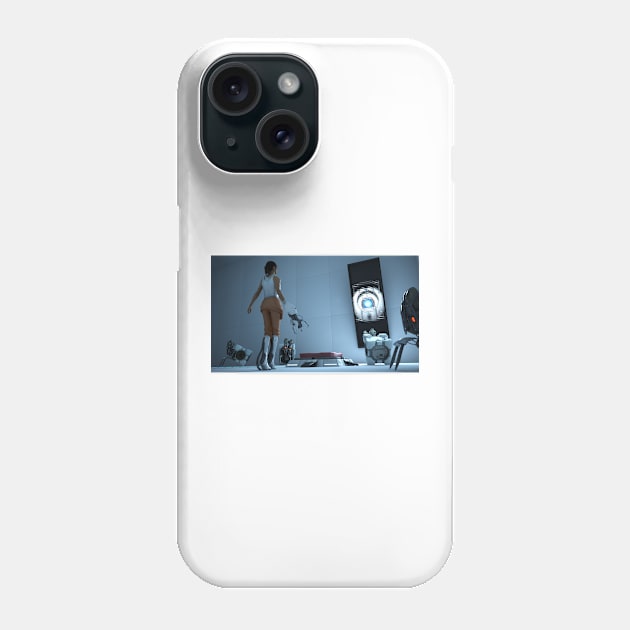 Chell and Weathley Phone Case by James-Cr