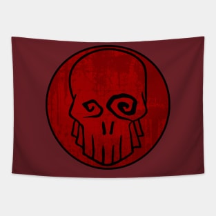 skull pin Tapestry