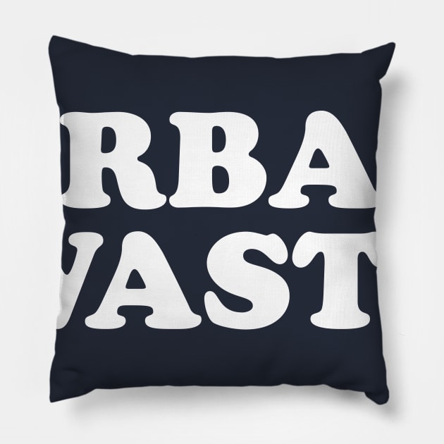 URBAN WASTE Pillow by TheCosmicTradingPost