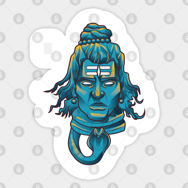 Shiva The Mahadev Shiva Sticker Teepublic Au Doremon, krishna & minions soft toys with extra discount. teepublic