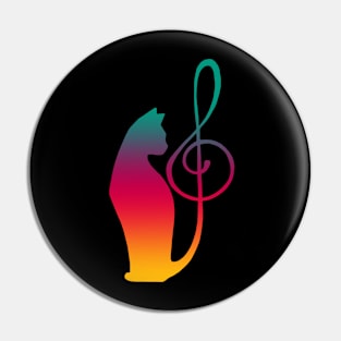 Cat Symphony Colors Pin