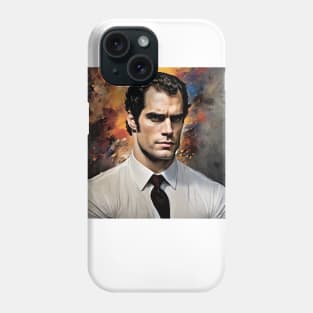 artwork with Henry Cavill Phone Case