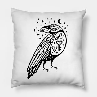 magic crow Pillow