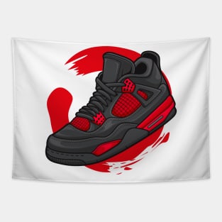 AJ 4 Retro Red Thunder Sneaker Tapestry