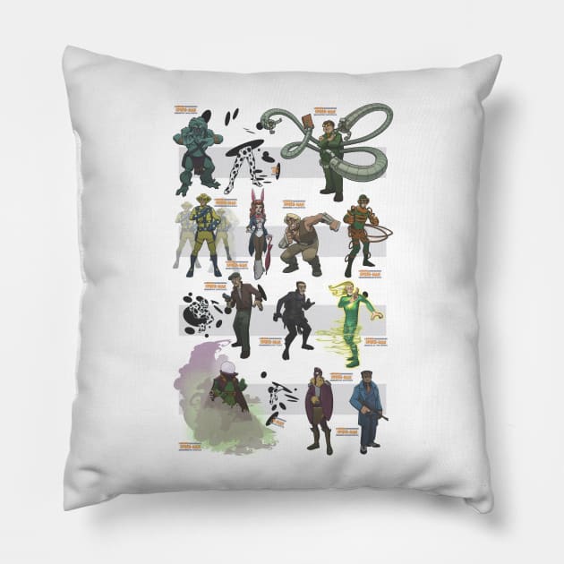 Villains IV Pillow by DCMiller01