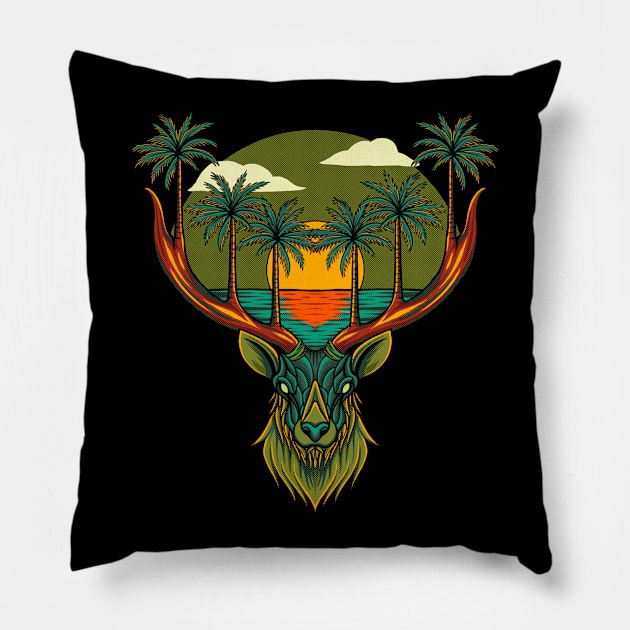 On the beach Pillow by Tuye Project