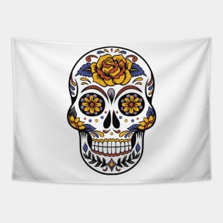 Colorful Skull Tapestry