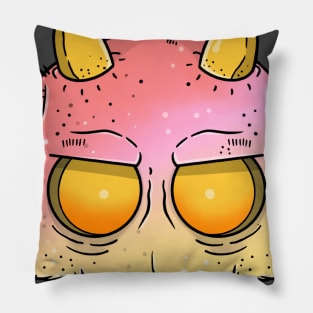 Peachy Skull Pillow