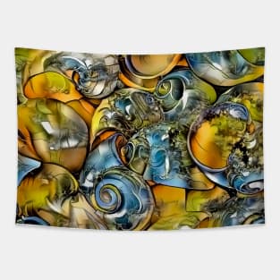 Seashell colorful pattern Tapestry