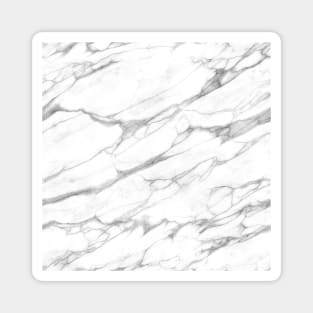 Simple Gray and White Marble Stone Pattern Magnet