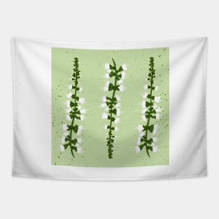 Basil Blossom Green Tapestry