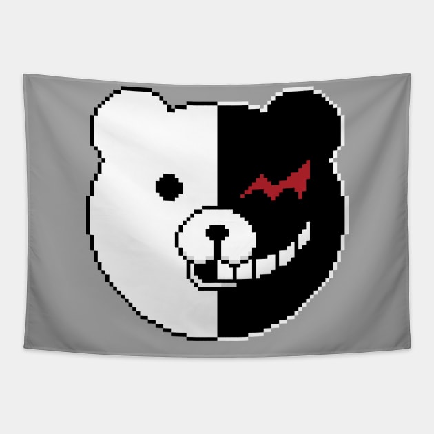 Pixel Monokuma Tapestry by Worlem