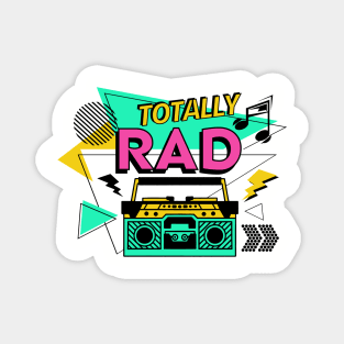 Retro Totally Rad Magnet