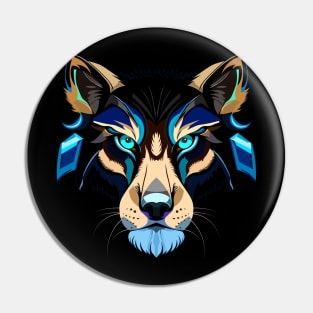 Crazy Wolf Pin