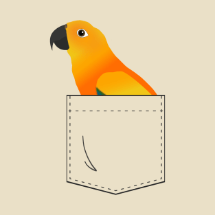 Sun Conure Parrot In Your Front Pocket T-Shirt