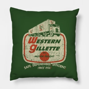 Western Gillette Motor Freight 1956 Pillow