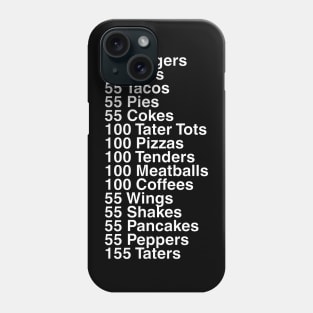 55 Burgers Phone Case