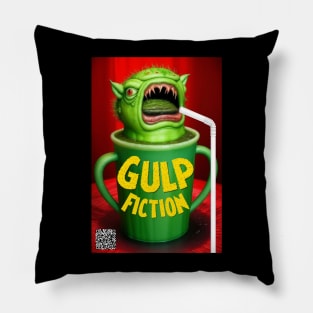 Gulp Fiction Alternate Poster Pillow