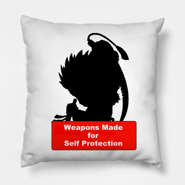 Maplestory - Dual Blade Weapons Made for Self Protection Pillow by RkTee