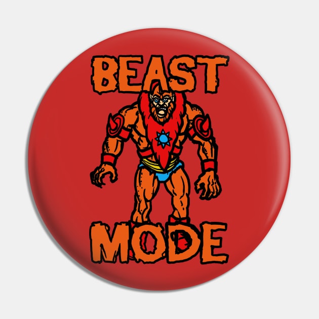 Beast Man Mode Pin by jonah block