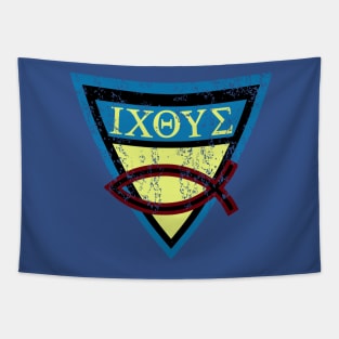 Ichthys Shield Version 1 Tapestry