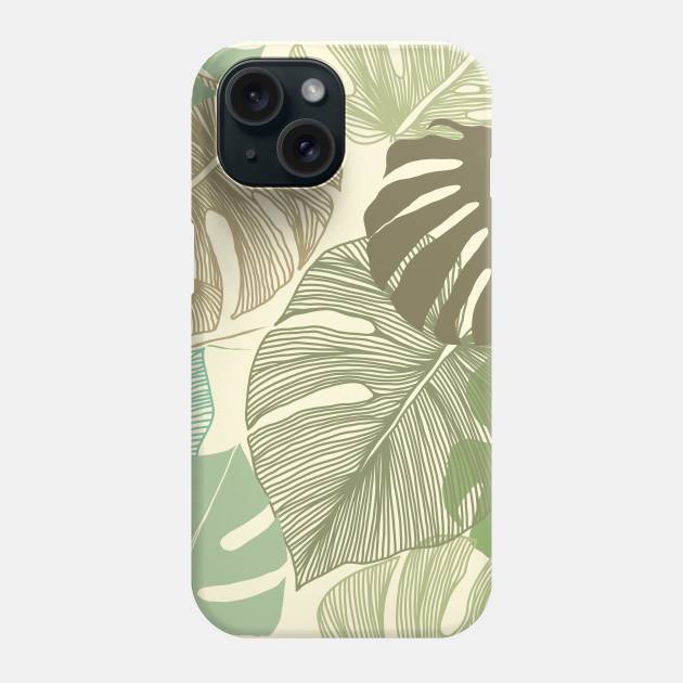 Tropical hand drawn design Phone Case by NataliiaKu