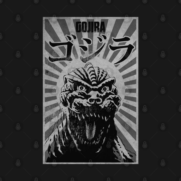 Vintage Gojira Propaganda by CTShirts