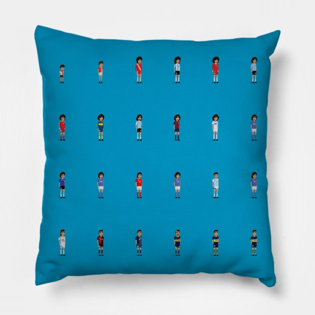 Maradona Pillow by PixelFaces