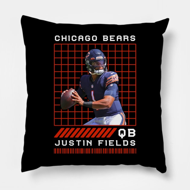 JUSTIN FIELDS - DE - CHICAGO BEARS Pillow by Mudahan Muncul 2022