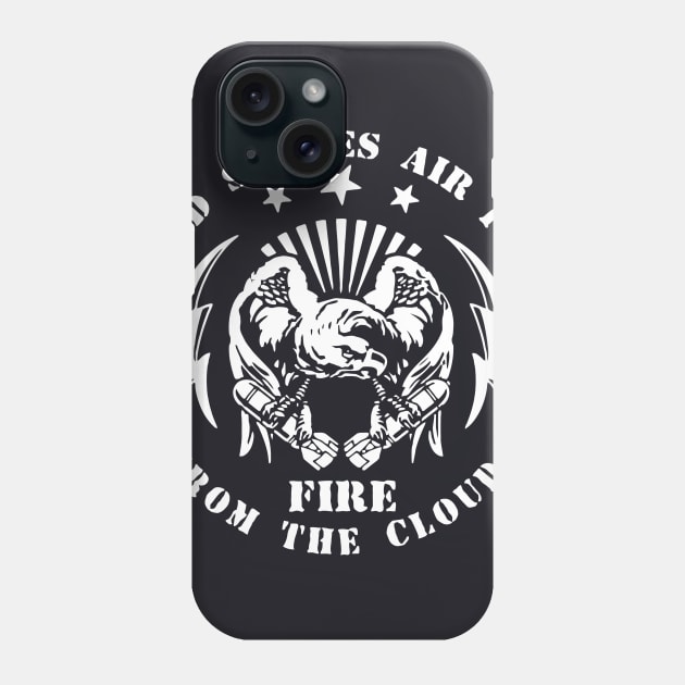 United States Air Force Fire From The Clouds Phone Case by Dumastore12