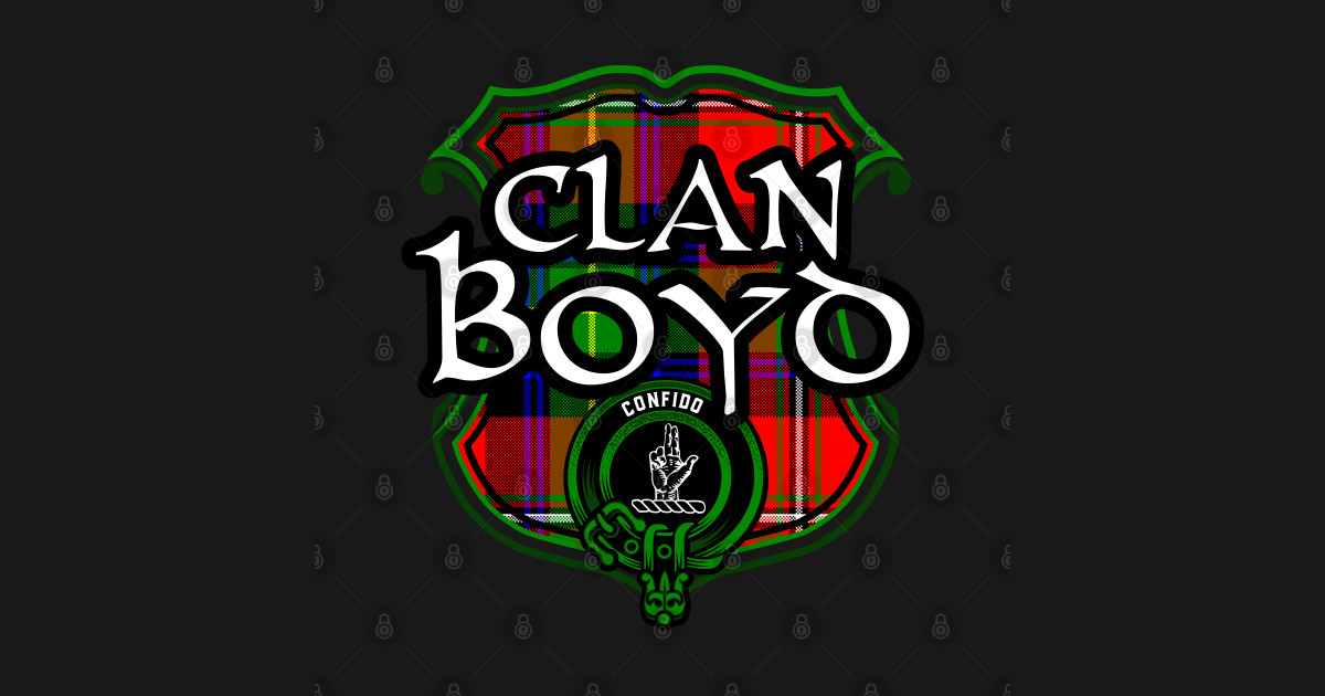 Clan Boyd Surname Scottish Clan Tartan Crest Badge Scottish Clan T