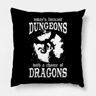 Funny DnD Weather Forecast Pillow