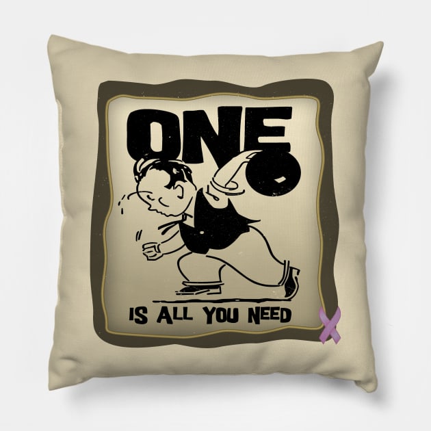 Testicular Cancer Survivor Pillow by Sideways Tees